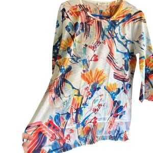 Jess & Jane Medium‎ "Charlotte" Tunic Top Lightweight Casual Made in USA NWT